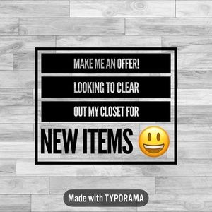 Everything must go!!